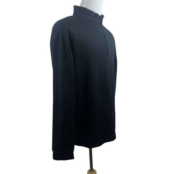 Izod Men’s Black Turtle Neck Zip Up Sweater Sz L - NWT - Picture 2 of 10